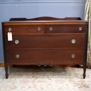 Antique Neoclassical Style Four Drawer Dresser by Tobey Company