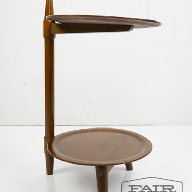Two Tiered Teak Side Table