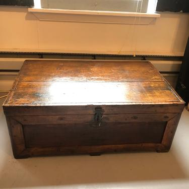 Antique carpenter chest trunk 