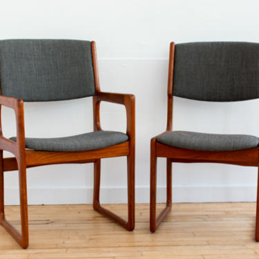 Set of 6 Benny Linden Sled Base Dining Chairs
