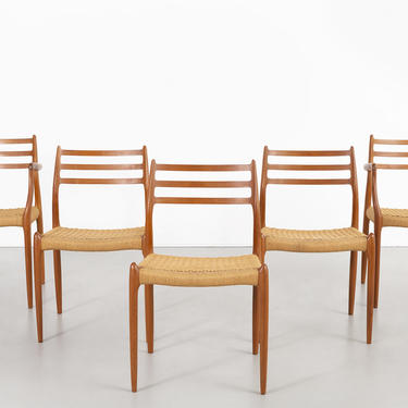 SET OF NIELS MOLLER MODEL 62 DINING CHAIRS