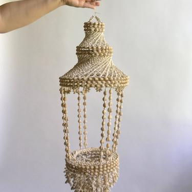 Large Vintage Shell Mobile / Large Shell Chandelier / Shell Wind Chime 