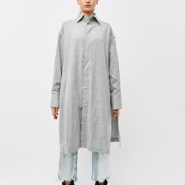 Y-3 Adidas Mid-Length Button Down Overshirt, Size S