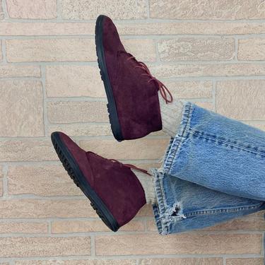 80's KEDS Grape Suede Chukka Ankle Booties / Women's 6.5 