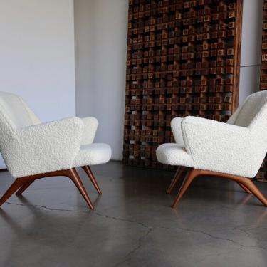 Illum Wikkelsø Lounge Chairs for A. Mikael Laursen &amp; Søn circa 1960