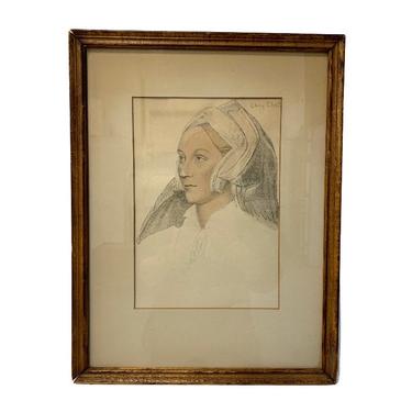 VINTAGE 'LADY ELIOT' Art / wall hanging / picture 