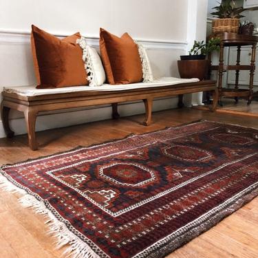 Vintage Hand Knotted Persian Rug 