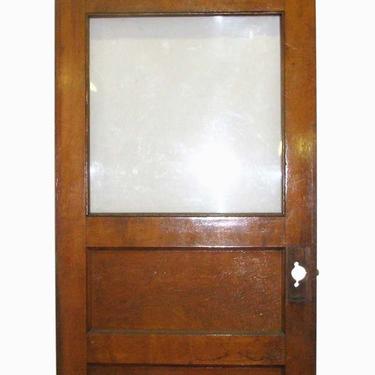 Antique 1 Lite 2 Panel Office Door 89.25 x 36