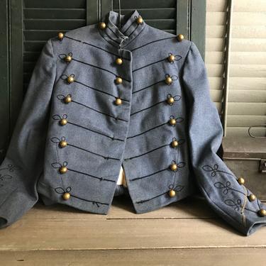 Antique Jacob Reeds Uniform, Wool, Philadelphia, Military, Marching Band Cadet, Boarding Prep School, Costume Production 