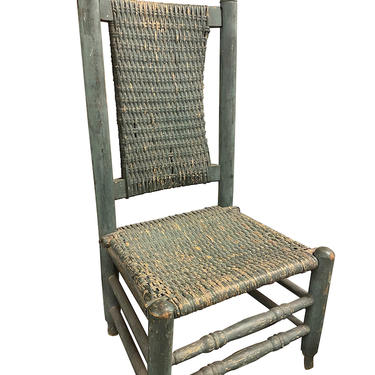 Green Woven Chair