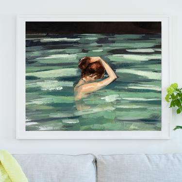HORIZONTAL/ landscape giclee print . My Home is the Sea 