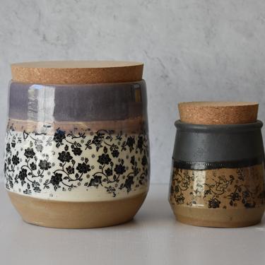Rustic kitchen Canisters, Storage jars, Housewarming gifts, Lidded containers, ceramic vase, 