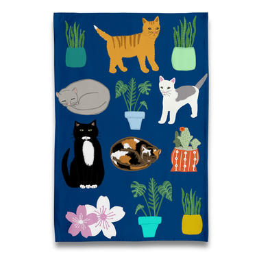 Rescue Cat Tea Towel