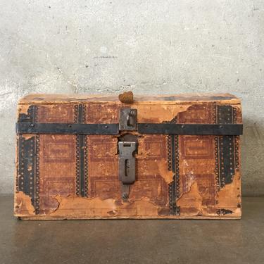 Small Antique Wood Gypsy Chest