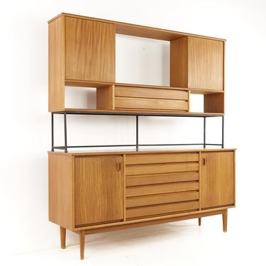 Stanley Mid Century Buffet and Hutch - mcm 