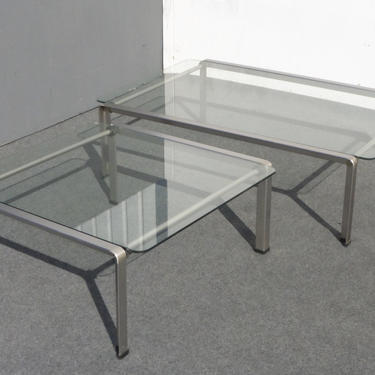 Vintage Rondo Guisseppe Raimondi Design Coffee Table &amp; End Table Made in Italy 