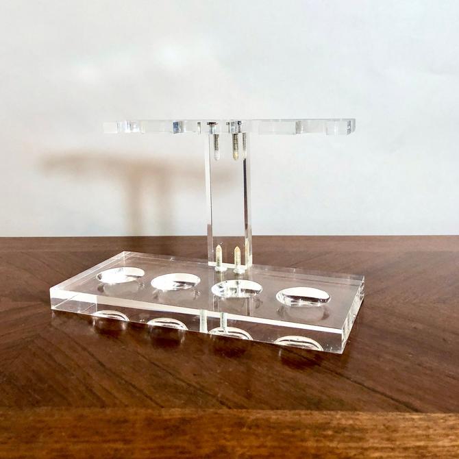 Transparent Acrylic Smoking Pipe Stand Rack Holder Single Pipe Holder NEW 
