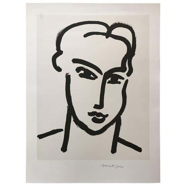 &quot;Grande tete de Katia&quot; Portrait by Henri Matisse