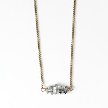 Stowaway Herkimer 'Diamond' Bar Necklace