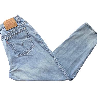 Vintage 1990s LEVI'S 550 Jeans ~ measure 30.5 x 28 ~ Relaxed Fit / Tapered / High Waist ~ 30 31 Waist ~ 