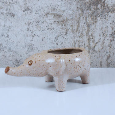 Small Elephant Ceramic Planter by David Stewart for Lion's Valley 