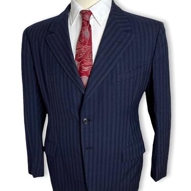 Vintage 1930s PEAKED LAPEL Wool Gabardine Jacket ~ size 38 S ~ 30s ~ Blazer / Suit / Sport Coat ~ 