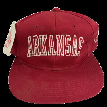 Vintage Arkansas Razorbacks "Arch" Cardinal Caps Snapback