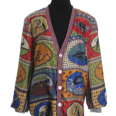 Gucci Silk and Woven Cardigan