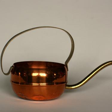 vintage copper and brass watering can coppercraft guild 