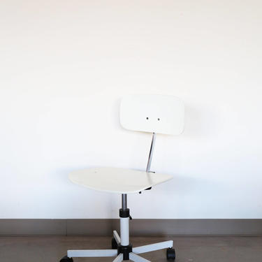 White Kevi Desk Chair by Jorgen Rasmussen for Rabami Stole #2 