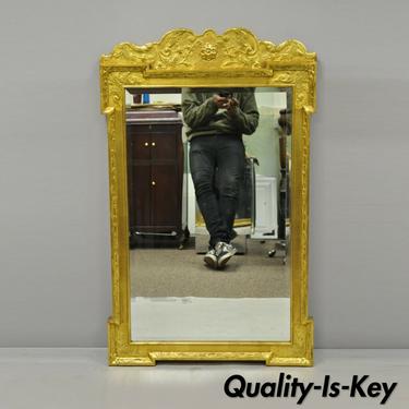 Friedman Brothers Historic Newport Collection Vintage Gold Wall Console Mirror