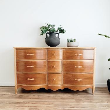 Natural Wood Dresser - French Provincial 