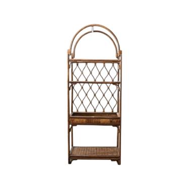 Island Style Bamboo and Rattan Island Style Etagere