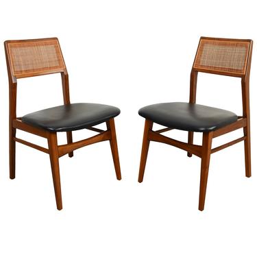 Foster McDavid Walnut Dining Chairs Mid Century Modern 