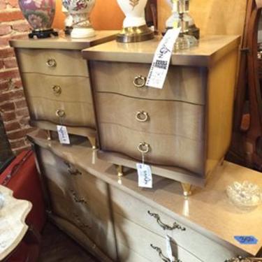 Monday Special $350 All three pieces #dresser #nightstand #vintage #shawmainstreets #seeninshaw #neptunecity #asburynjvintage