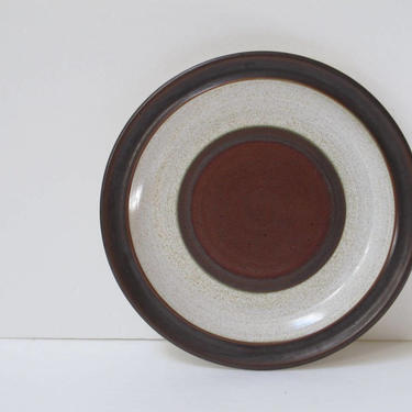 Set Denby Potters Wheel Plates Retro Dinner Plate English Stoneware Plates Vintage Denby Brown Rust 70s 1980s Mid Century Modern 
