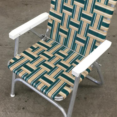 LOCAL PICKUP ONLY ————— Vintage Aluminum Folding Chair 