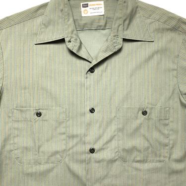NEW Old Stock ~ Vintage SEARS Perma-Prest Work Shirt ~ M to L ~ Deadstock 