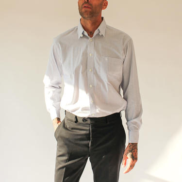 Vintage Christian Dior Monsieur White and Blue Oxford | The Vault 1969 - San Diego, CA | ATTIC Vintage Christian Dior Monsieur White and Blue Oxford | The Vault 1969 - San Diego, CA | ATTIC