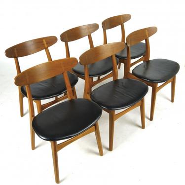 Set of 6 Hans Wegner Dining Chairs