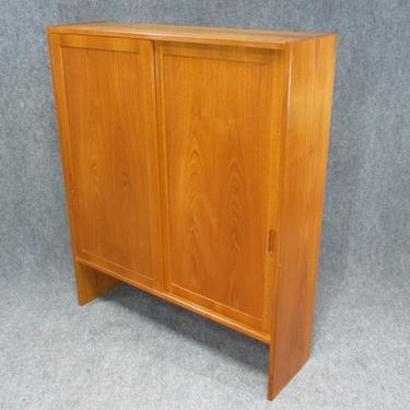 Pair of Mid-Century, Danish Modern Teak Cabinets by Poul Hundevad for HU. Circa 1960s.