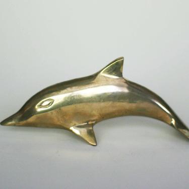 vintage brass dolphin 