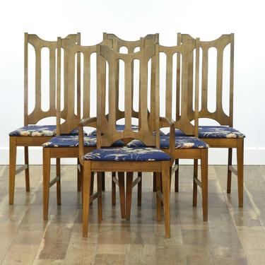 Set Of 6 Bassett Mid Century Modern Dining Chairs
