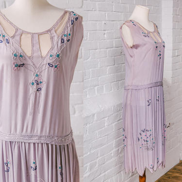 Lilac drop waist dress 