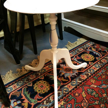 Antique Painted White Side Table by TheMarketHouse