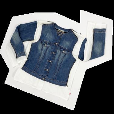 Jean Paul Gaultier S/S 1994 deconstructed denim shirt