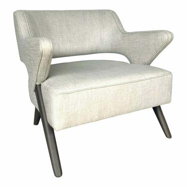Mid-Century Modern Style Beige Lounge Chair
