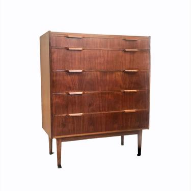 Free Shipping Within Continental US - Imported Vintage Danish Modern Tallboy Dresser Cabinet Storage Drawers 