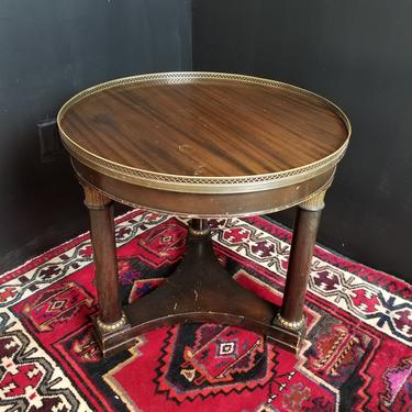 Teapoy Table with Reticulated Trim
