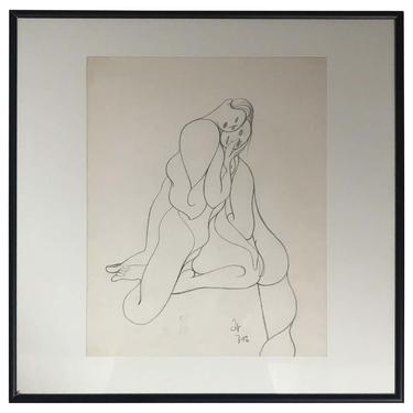 Drawing of a Loving Couple by Albert Radockzy #3